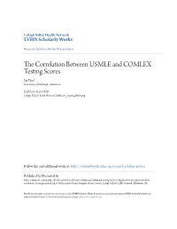 The Correlation Between USMLE and COMLEX Testing Scores in Applicants to Emergency Medicine Residencies