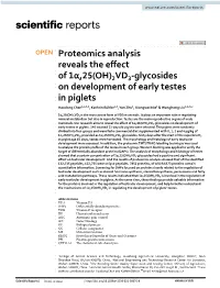 2VD3-Glycosides on Development of Early Testes in Piglets
