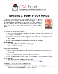 Eugene V. Debs: a Graphic Biography Study Guide