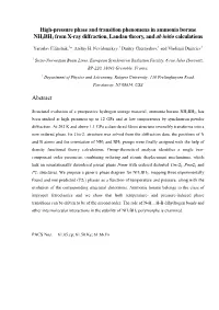 High-Pressure Phase and Transition Phenomena in Ammonia Borane NH3BH3 from X-Ray Diffraction, Landau Theory, and Ab Initio Calculations