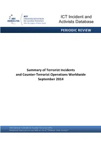 ICT Incident and Activists Database