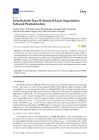 Inas/Inassb Type-II Strained-Layer Superlattice Infrared Photodetectors
