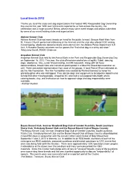 Local Events 2012