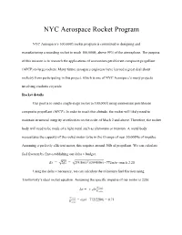 NYC Aerospace Rocket Program