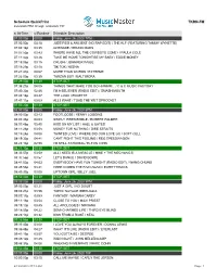 Schedule Quickprint TKRN-FM
