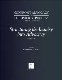 Structuring the Inquiry Into Advocacy, Vol. I