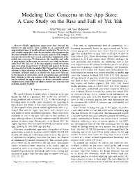 A Case Study on the Rise and Fall of Yik Yak
