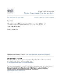 Curriculum of Imagination Beyond the Walls of Standardization