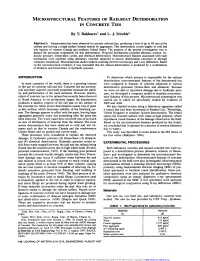 Microstructural Features of Railseat Deterioration in Concrete Ties