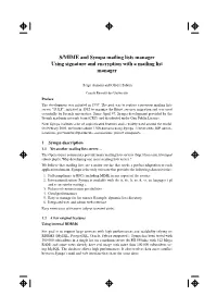 S/MIME and Sympa Mailing Lists Manager Using Signature and Encryption with a Mailing List Manager