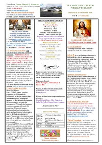 ST. CADOC's R.C. CHURCH WEEKLY BULLETIN Month of June