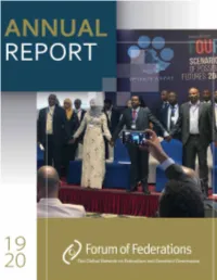 The Forum of Federations Is Supported By