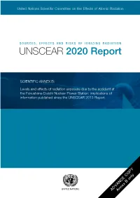UNSCEAR 2020 Report