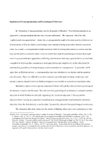 Alienation, Consequentialism, and the Demands of Morality,” Peter Railton Introduces an Approach to Consequentialism That Has Since Become Influential