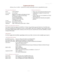 CURRICULUM VITAE Andreas Faisst | Caltech - Infrared Processing and Analysis Center | Afaisst@Caltech.Edu
