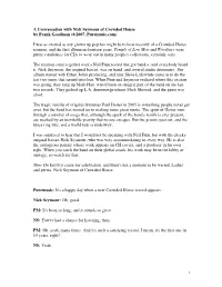 A Conversation with Nick Seymour of Crowded House by Frank Goodman (8/2007, Puremusic.Com)