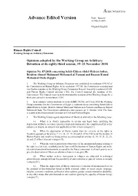 A/HRC/WGAD/2018 Advance Edited Version