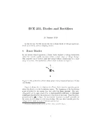 ECE 255, Diodes and Rectifiers