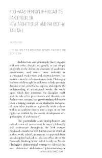 Koolhaas' Revision of Foucault's Panopticon