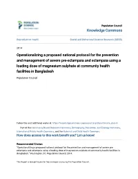 Operationalizing a Proposed National Protocol for the Prevention And