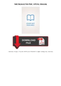 Read Book Microsound