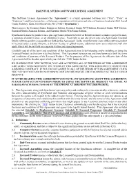 Software License Agreement