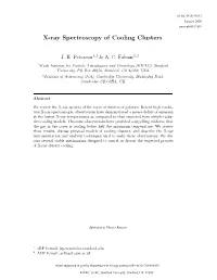 X-Ray Spectroscopy of Cooling Clusters