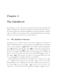 Chapter 1 the Likelihood