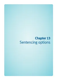 Chapter 13—Sentencing Options