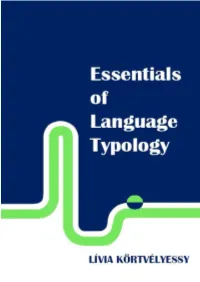 Essentials of Language Typology