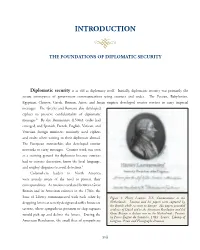 Introduction the Foundations of Diplomatic Security