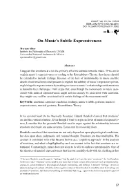 On Music's Subtle Expressiveness