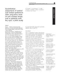 Quantitative Assessment of Central and Limbal Epithelium After Long