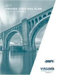 VIRGINIA STATE RAIL PLAN Executive Summary