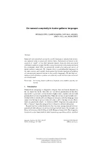 On Numeral Complexity in Hunter-Gatherer Languages