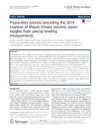 Preparatory Process Preceding the 2014