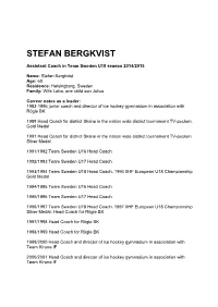 Stefan Bergkvist
