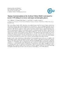 Timing of Metamorphism in the Arabian-Nubian Shield Constrained by In-Situ U-Pb Dating of Accessory and Major Metamorphic Phases