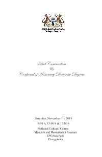 Convocation Booklet 2018