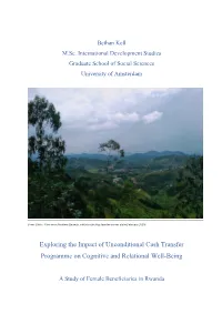 Exploring the Impact of Unconditional Cash Transfer Programme on Cognitive and Relational Well-Being