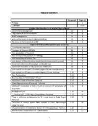 I TABLE of CONTENTS Paragraph Page (S) Preface V Overview Virviii
