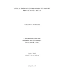 Numerical Simulations of Mather, Filippov and Concentric Plasma Focus Using Lee Model