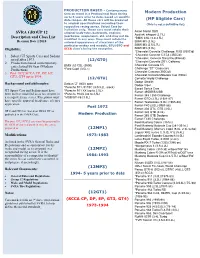 SVRA GROUP 12 Description and Class List (12MP1) (12MP2