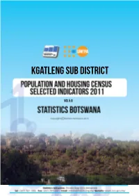 Kgatleng SUB District