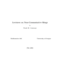 Lectures on Non-Commutative Rings