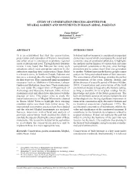 Study of Conservation Process Adopted for Mughal Garden and Monuments in Hasan Abdal, Pakistan