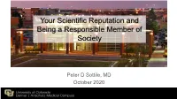 Your Scientific Reputation Class Slides