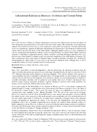 Educational Reforms in Morocco: Evolution and Current Status