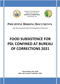 PHILIPPINE BIDDING DOCUMENTS (As Harmonized with Development Partners)