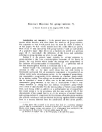 Structure Theorems for Group-Varieties (')